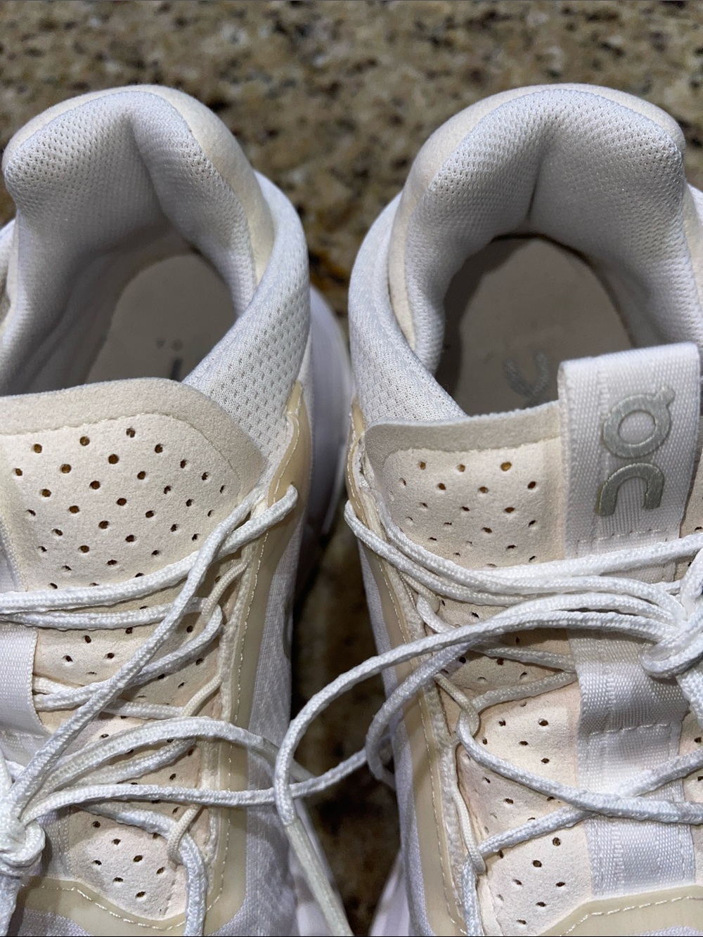 On Cloudnova 2 Lightweight White Sneakers with Cream Accents - Picture 2 of 11